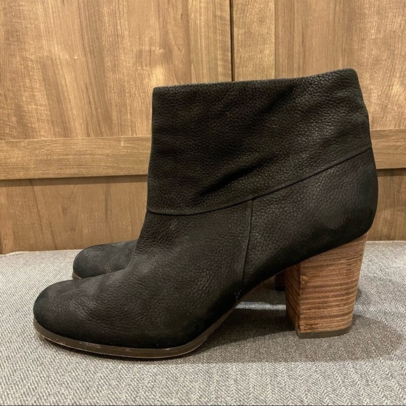 Cole Haan Cassidy Leather Stack Heel Ankle Booties - Picture 1 of 13